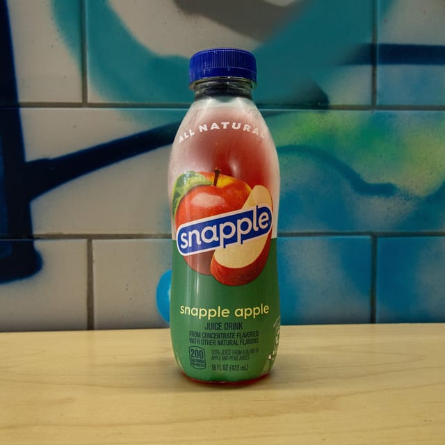 Snapple apple juice.